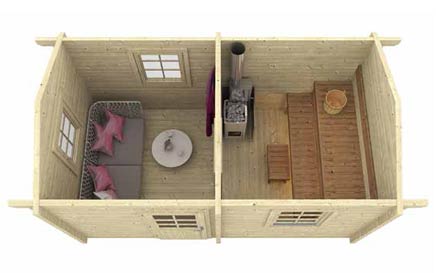 The Seppo Sauna Inside