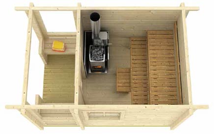 The Jorma Sauna Inside