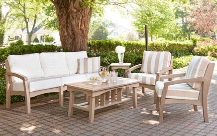 The Bay Breeze Coastal Collection Backyard Patio Set
