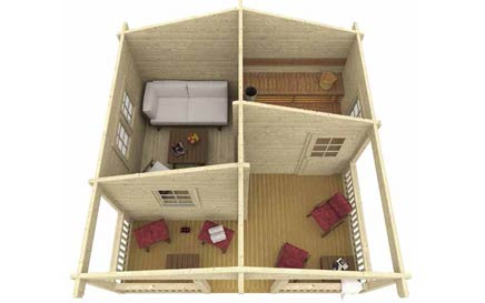The Otto Sauna Inside